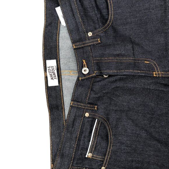 RARE Naked & Famous Selvedge Jeans Size 36 Classic Selvedge Indigo - Picture 7 of 7